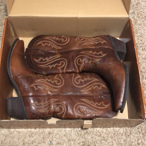 Justin Boots Shoes - Brown Cowboy Boots